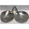 2 NEW 12" STAINLESS STEEL HAND STRAINERS