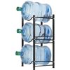 Image 1 : NEW 3 TIER BLACK METAL 5 GALLON BOTTLE WATER RACK