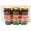 Image 1 : 3 PK MEZZETTA  DELI-SLICED HOT JALAPENO PEPPERS