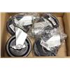 Image 1 : SET OF 4 NEW JOHNSON ROSE 5" CASTERS W/ BRAKES