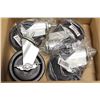 Image 1 : SET OF 4 NEW JOHNSON ROSE 5" CASTERS W/ BRAKES