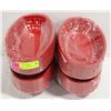 Image 1 : 4 DOZEN NEW RED OVAL SERVING BASKETS