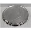 SIX 12" COMMERCIAL ALUMINUM PIZZA PANS