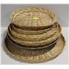 Image 1 : GROUP OF 7 VARIOUS WICKER BASKET DISPLAYS