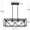 Image 2 : NEW SEALED MELUCEE 4 LIGHT HANGING ISLAND LIGHT