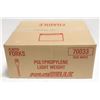 CASE OF 1000 POLAR BRAND DISPOSABLE WHITE FORKS