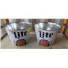Image 1 : TWO NEW MILLER LITE ICE PAILS