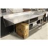 Image 2 : STAINLESS STEEL WORKTABLE W/ BUILT-IN HAND SINK W/