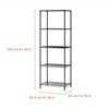 Image 2 : NEW REPACKED 5 TIER BLACK METAL RACK/SHELF UNIT