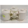 Image 1 : BUNDLE OF 3 HOT/COLD WHITE CARAFES
