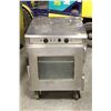 DELUXE FOOD WARMER HALF SIZE ON CASTORS