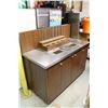 Image 2 : 4' S/S TOP SERVICE COUNTER W/ 4 CUPBOARDS