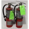 Image 1 : GROUP OF TWO 10LBS FIRE EXTINGUISHERS