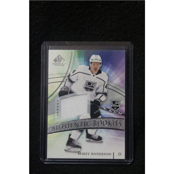 20-21 SP GAME USED MIKEY ANDERSON RC JERSEY PATCH