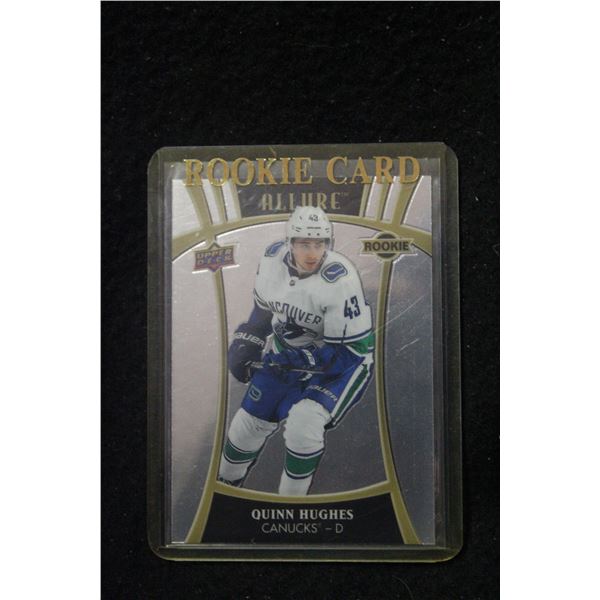 19-20 UD ALLURE QUINN HUGHES RC STEEL