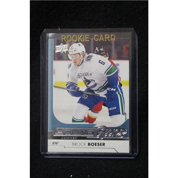 17-18 UD SERIES 1 BROCK BOESER RC YOUNG GUNS