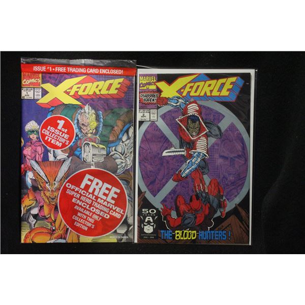 X-force #1 & #2 2nd App Deadpool Set of 2 Comics