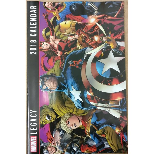 MARVEL LEGACY 2018 CALENDAR NMT 12 MONTHS OF MARVELS GREATEST SUPERHEROES