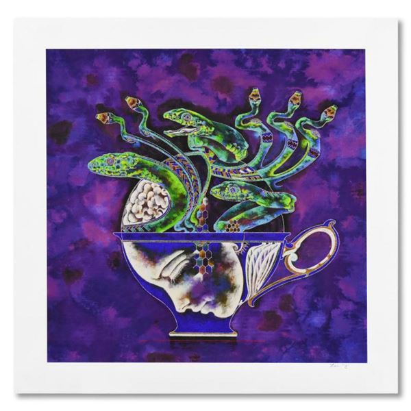 Lu Hong, "Medusa in Tea Cup 1" Limited Edition Giclee, Numbered and Hand Signed with Letter of Authe