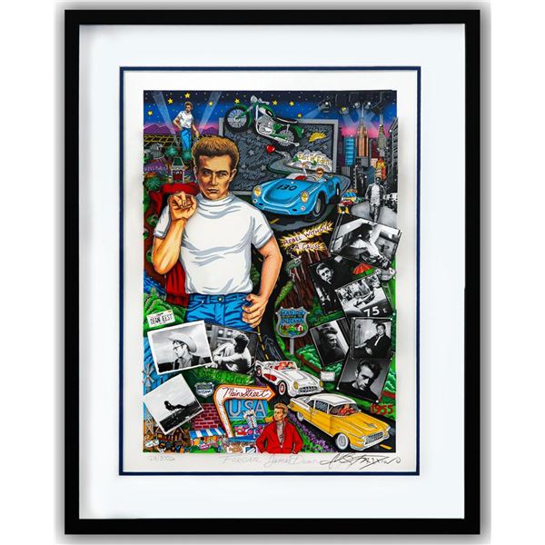 Charles Fazzino- 3D Construction Silkscreen Serigraph "Forever James Dean"