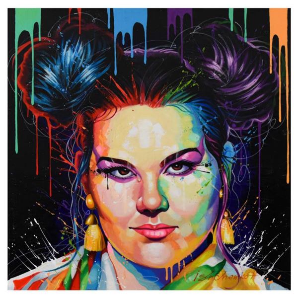 Alexander Ishchenko Original Acrylic Painting on Canvas, Hand Signed with Letter Authenticity.