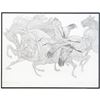 Image 2 : Guillaume Azoulay- Original Drawing on Paper "Preliminary sketch GAAD (line work sketch for the etch