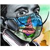 Image 2 : Hen Maman- Original Painting on Canvas "Dali Mask"