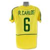 Image 1 : Brazil Jersey Autographed by Professional Footballer, Roberto Carlos with Certificate of Authenticit