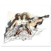 Image 1 : Lena Sotskova, "Composition" Mixed Media Original Painting, Hand Signed and with COA.