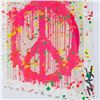 Image 3 : E.M. Zax- One-of-a-kind 3D polymorph mixed media on paper "Leave and Love"