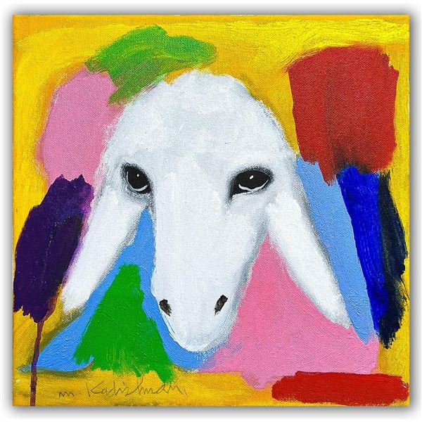 Menashe Kadishman- Original Acrylic on Canvas "Untitled"