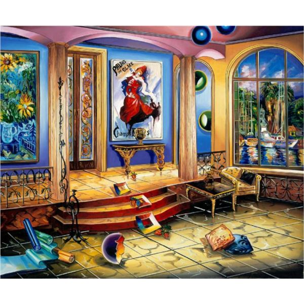 Alexander Astahov- Original Giclee on Canvas "Modern Room"