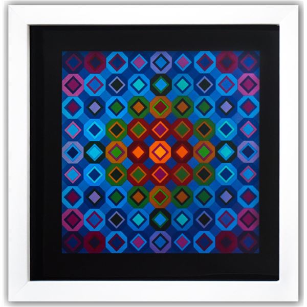 Victor Vasarely- Heliogravure Print "Folkokta"