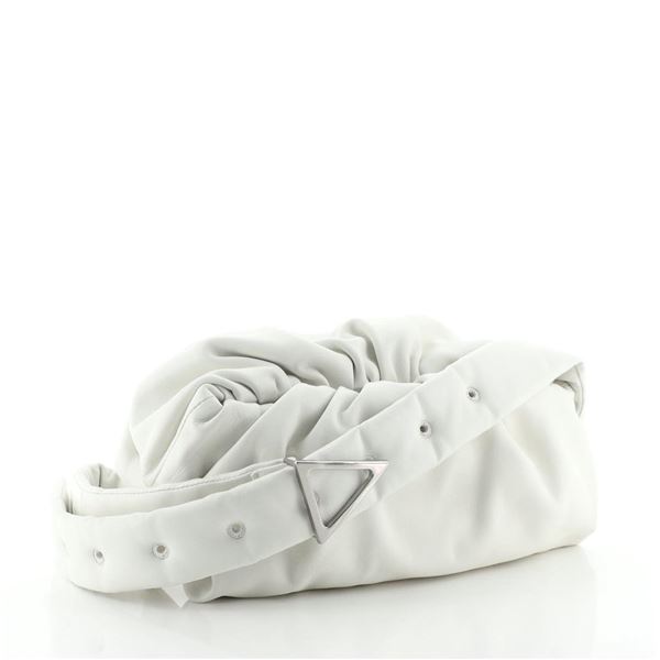 Bottega Veneta The Body Pouch Leather Small White