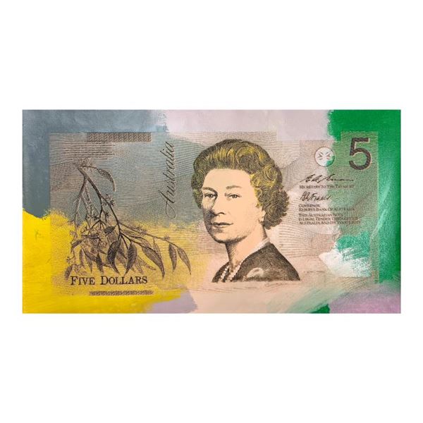 Australian Money ($5) by Steve Kaufman (1960-2010)