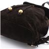 Image 3 : Chanel Dark Brown Quilted Suede CC Backpack