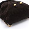 Image 4 : Chanel Dark Brown Quilted Suede CC Backpack