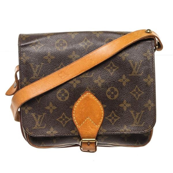 Louis Vuitton Brown Cartouchiere MM Crossbody Bag