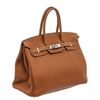 Image 3 : Hermes Gold Clemence Leather Birkin 35 Bag