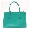 Image 2 : Prada Green Saffiano Leather Galleria Double Zip 2Way Bag