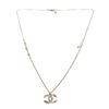 Image 1 : Chanel Silver Rhinestones and Pearl Necklace