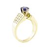 Image 4 : 1.65 ctw Blue Sapphire And Diamond Ring - 14KT Yellow Gold