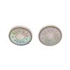 Image 1 : Hermes Silver Mother Of Pearl Earrings