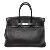 Image 1 : Hermes Black Leather Birkin 35cm Satchel Bag