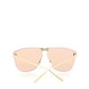 Image 4 : Gucci Rimless Sunglasses Metal Brown, Gold