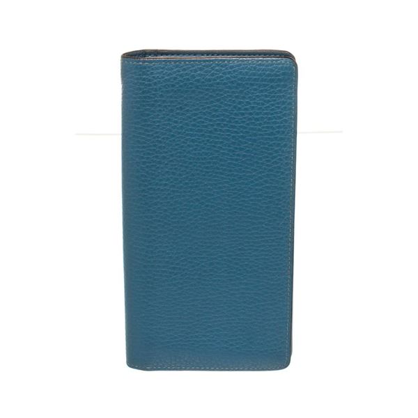 Louis Vuitton Blue Leather Brazza Wallet