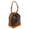 Image 3 : Louis Vuitton Brown Monogram Canvas Leather Noe GM Drawstring Bag