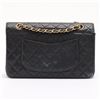Image 2 : Chanel Classic Black Quilted Caviar Leather CC Double Flap Medium Shoulder Bag