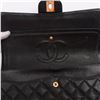 Image 9 : Chanel Classic Black Quilted Caviar Leather CC Double Flap Medium Shoulder Bag
