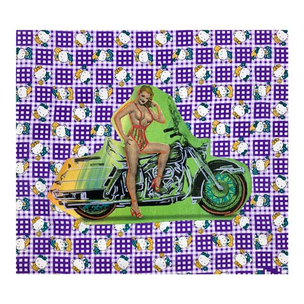 Biker Gal by Steve Kaufman (1960-2010)